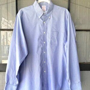 Brooks Brothers men's blue dress shirt 15.5 x 32 - EUC!